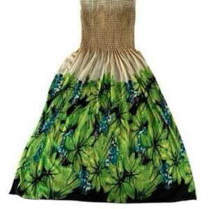NWT Carnival Fashion strapless floral vacation dress